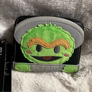 Sesame Street Oscar the Grouch Loungefly Wallet SeaWorld Exclusive: NWT